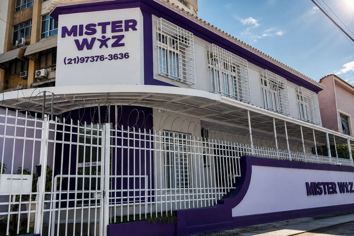 Fachada da escola de inglês Mister Wiz Niterói em Icaraí